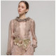 BLUSA PLUMETI NUDE.