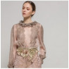 BLUSA PLUMETI NUDE.