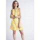 VESTIDO TAFETÁN AMARILLO