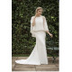 VESTIDO CREP BLANCO ROTO