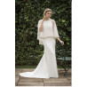 VESTIDO CREP BLANCO ROTO