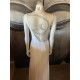 VESTIDO CREP BLANCO ROTO