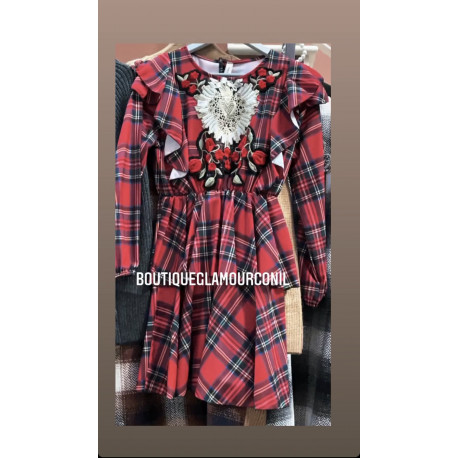 VESTIDO CUADROS DOLGE