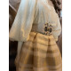 FALDA ORGANZA BEIG/ORO