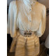 FALDA ORGANZA BEIG/ORO