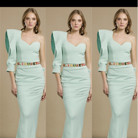 VESTIDO ELASTAN ASIMÉTRICO