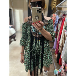 VESTIDO ELÁSTICO ESTAMPADO