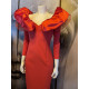 VESTIDO MAXI VOLANTE  MANGAS