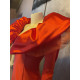 VESTIDO MAXI VOLANTE  MANGAS
