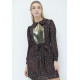 VESTIDO PRINT MUSETA GLITERS