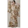 VESTIDO BORDADOS  COLOR ORO
