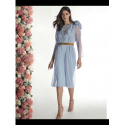 VESTIDO CREP+PLUMETI