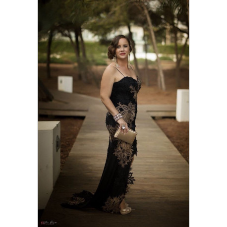 VESTIDO TUL BORDADO