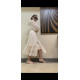 VESTIDO GASA BEIG
