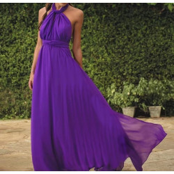 VESTIDO LARGO UN COLOR
