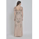 VESTIDO GRIS LENTEJUELAS