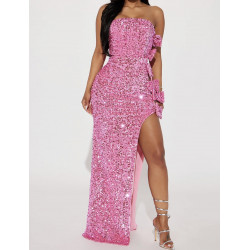 VESTIDO LENTEJUELAS ELASTANO