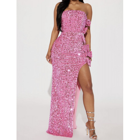 VESTIDO LENTEJUELAS ELASTANO