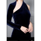 VESTIDO TERCIOPELO AZUL