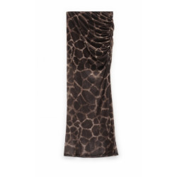 FALDA PRINT MARRON