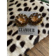 PENDIENTES PIEDRAS ORO