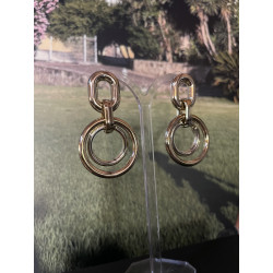 PENDIENTES AROS COLOR ORO