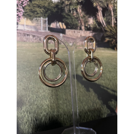 PENDIENTES AROS COLOR ORO