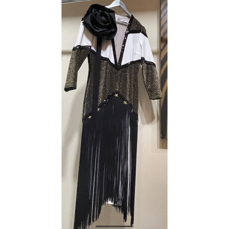 VESTIDO FLEVOS BICOLOR +SOMBRERO