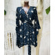 VESTIDO KIMONO NEGRO Y ORO