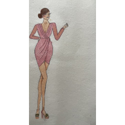 VESTIDO CORTO PLUMETI
