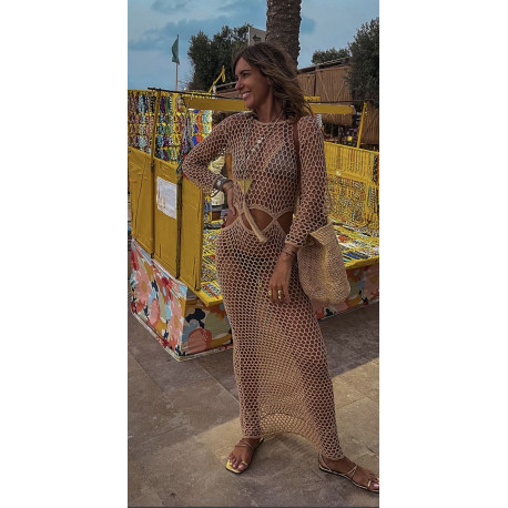 VESTIDO CALADO MACRAMÉ