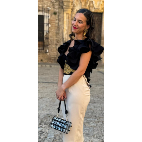 TOP /BLUSA VOLANTES