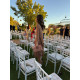 VESTIDO NUDE FLECOS