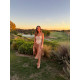 VESTIDO NUDE FLECOS