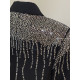 CHAQUETA NEGRA PIEDRAS