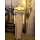 VESTIDO PLUMAS CUELLO
