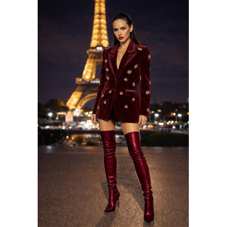 CHAQUETA TERCIOPELO PIEDRAS