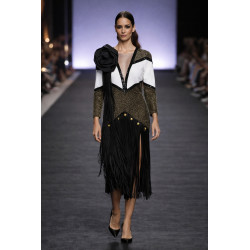 VESTIDO FLEVOS BICOLOR +SOMBRERO