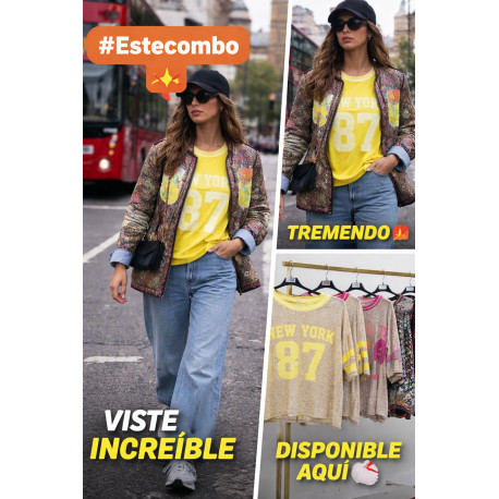 CHAQUETA  CACHEMIR FLÚOR