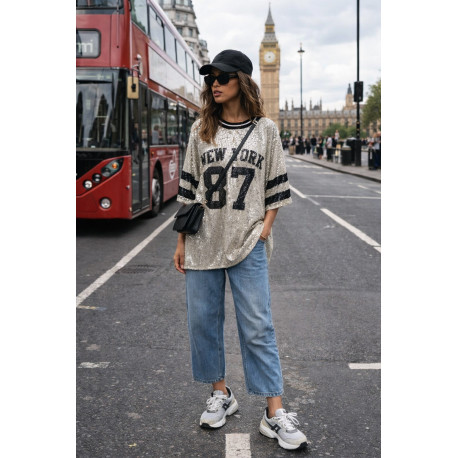 CAMISETA LENTEJUELAS OVERSIDE