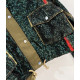 CHAQUETA VERDE LENTEJUELAS